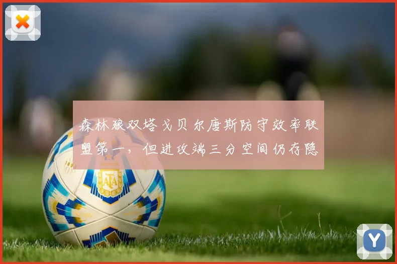 森林狼双塔戈贝尔唐斯防守效率联盟第一，但进攻端三分空间仍存隐患